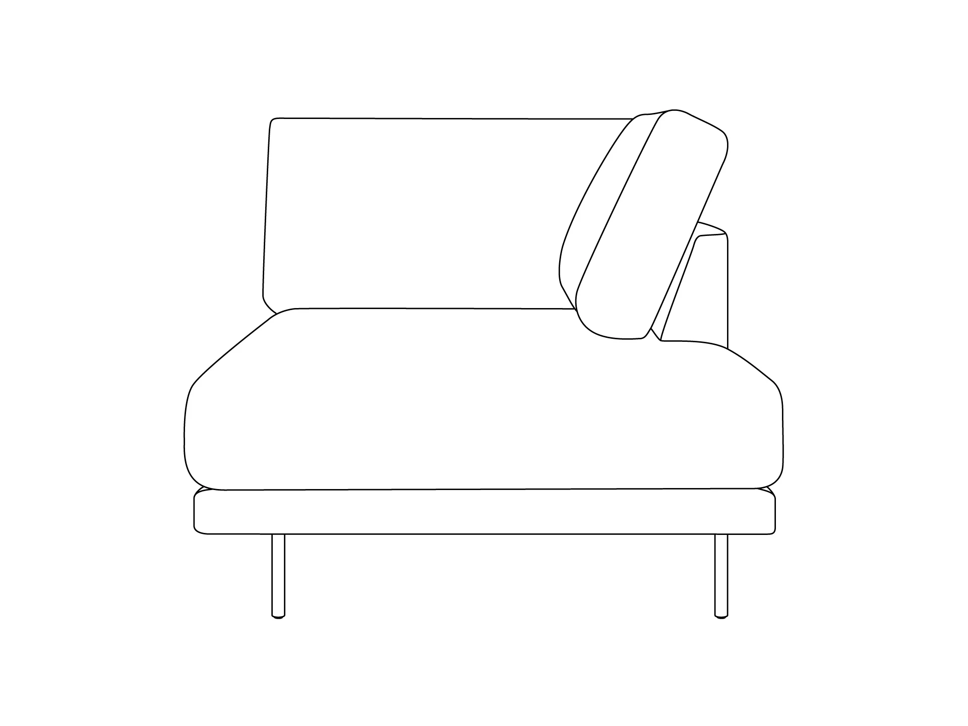 Оттоманка Ricadi правая 740661  - фото 1