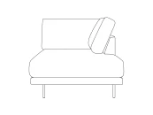 Оттоманка Ricadi правая 740662