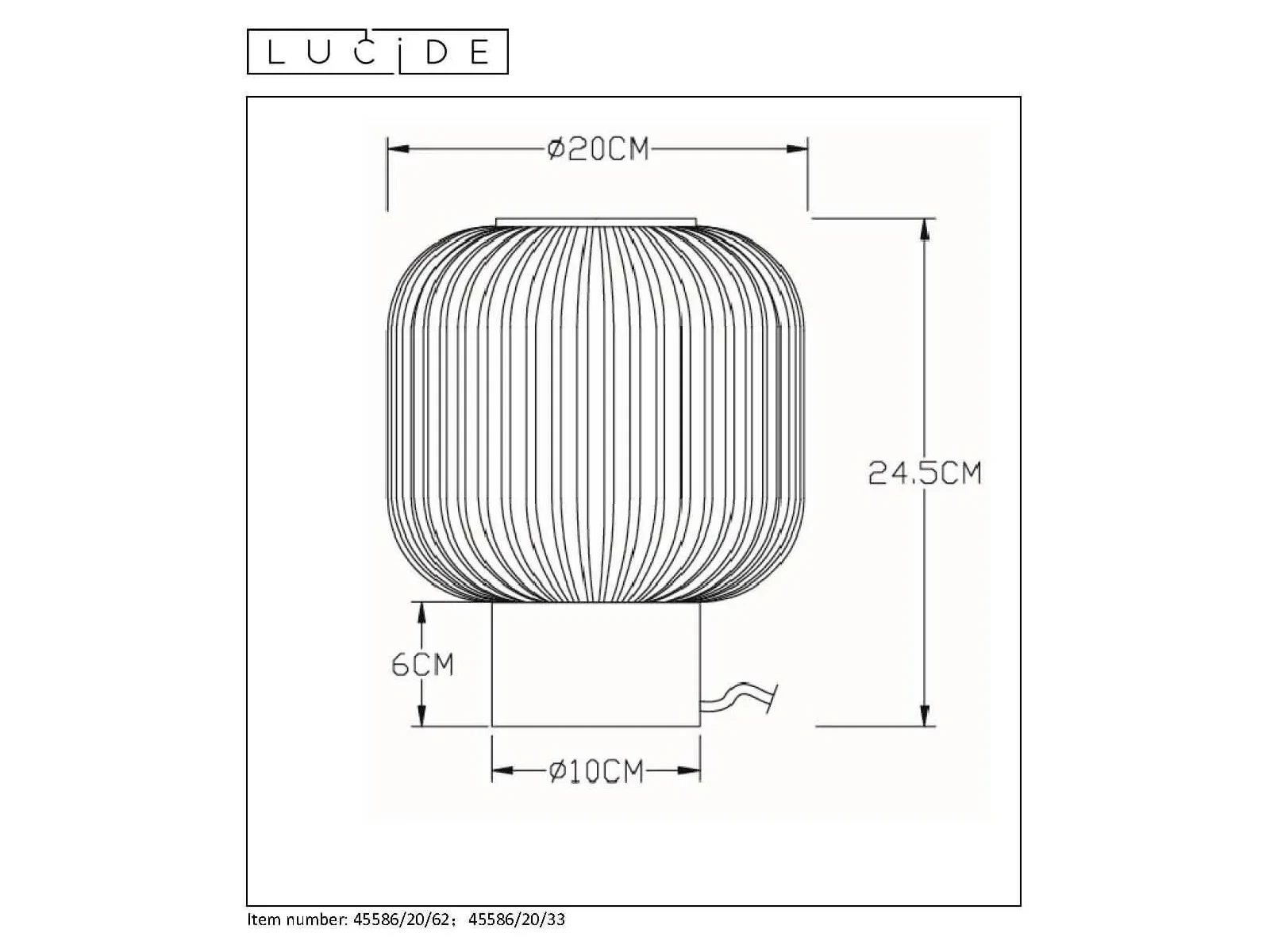 Настольная лампа Lucide Maloto 613285  - фото 5