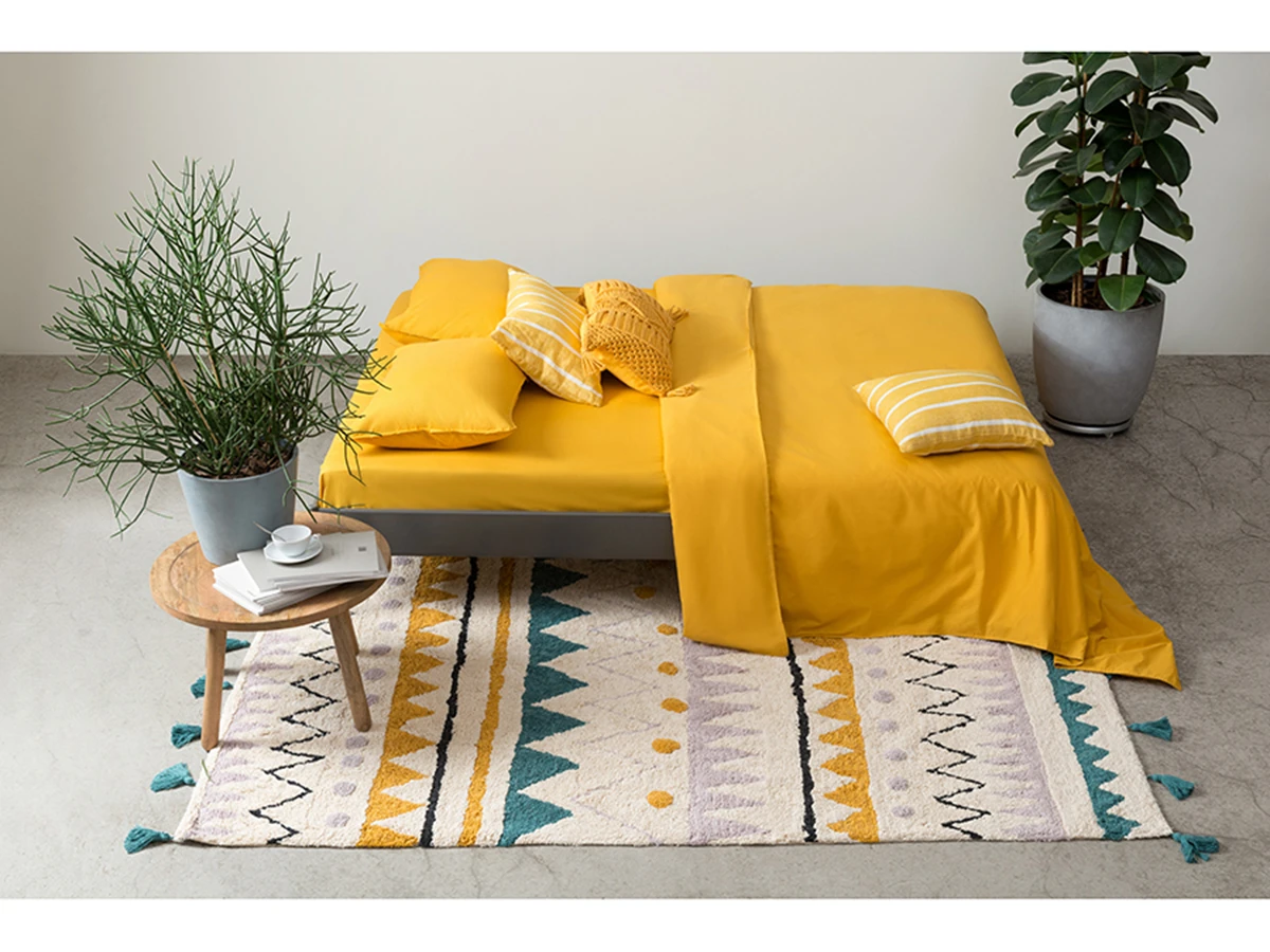 Ковер из хлопка с контрастным этническим орнаментом 798745  - фото 6