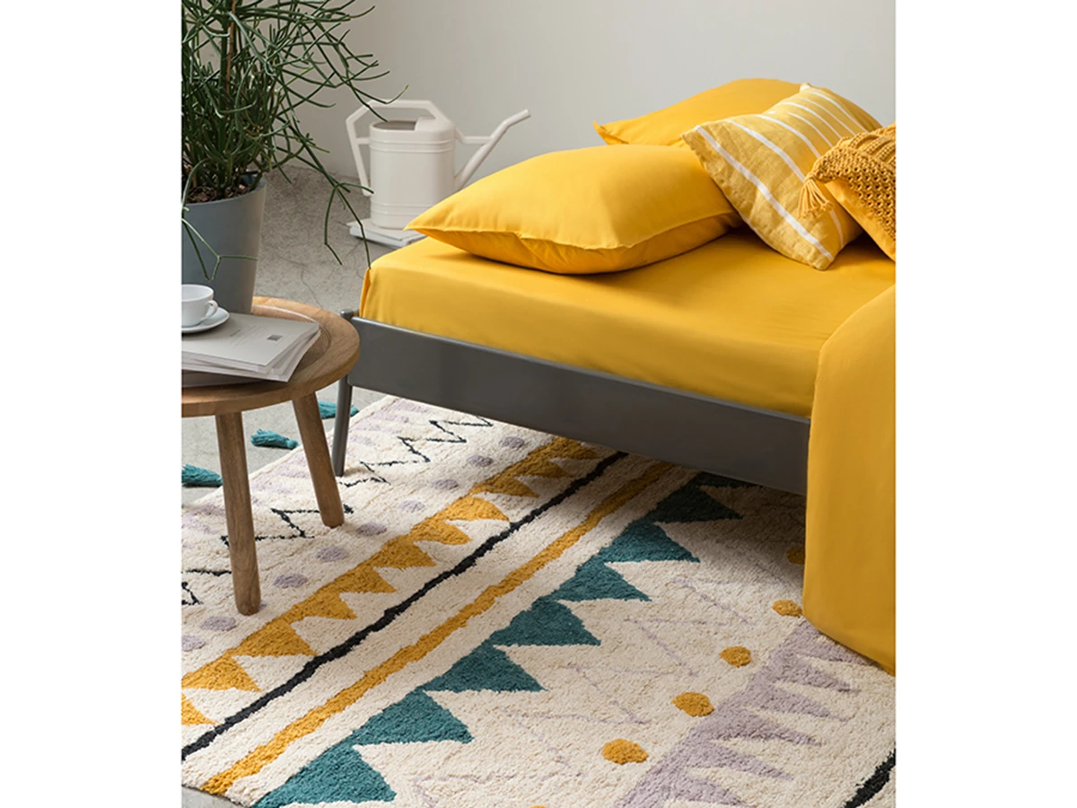 Ковер из хлопка с контрастным этническим орнаментом 798745  - фото 5