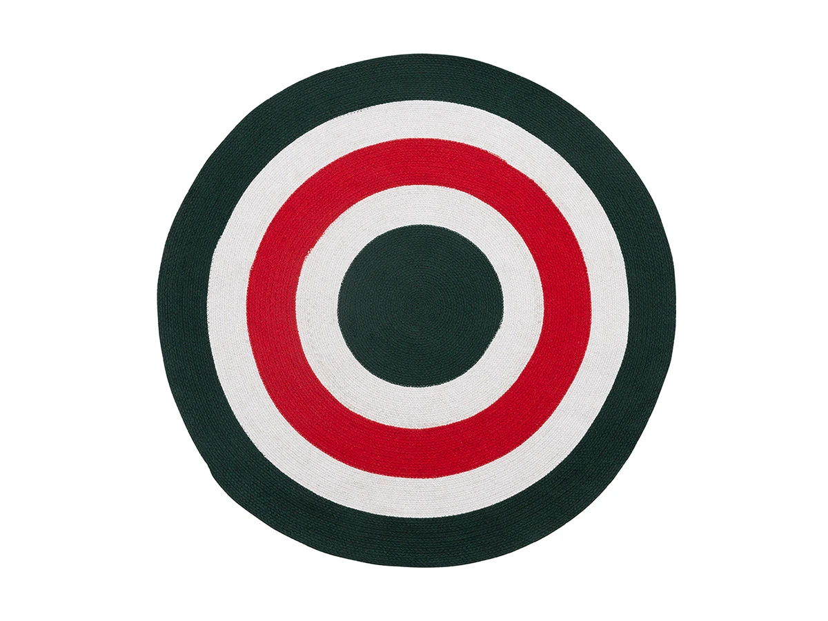 Ковер из хлопка Target темно-зеленого цвета Ethnic 800150  - фото 1