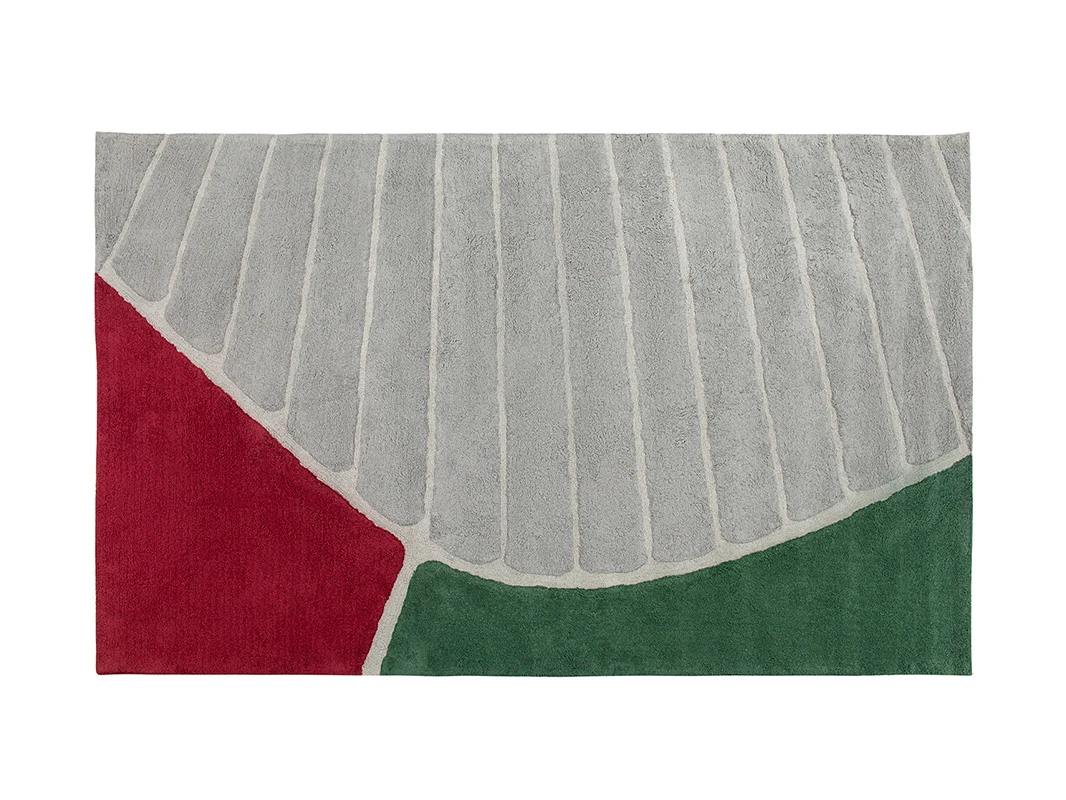 Ковер из хлопка с рисунком Tea plantation Terra 800158
