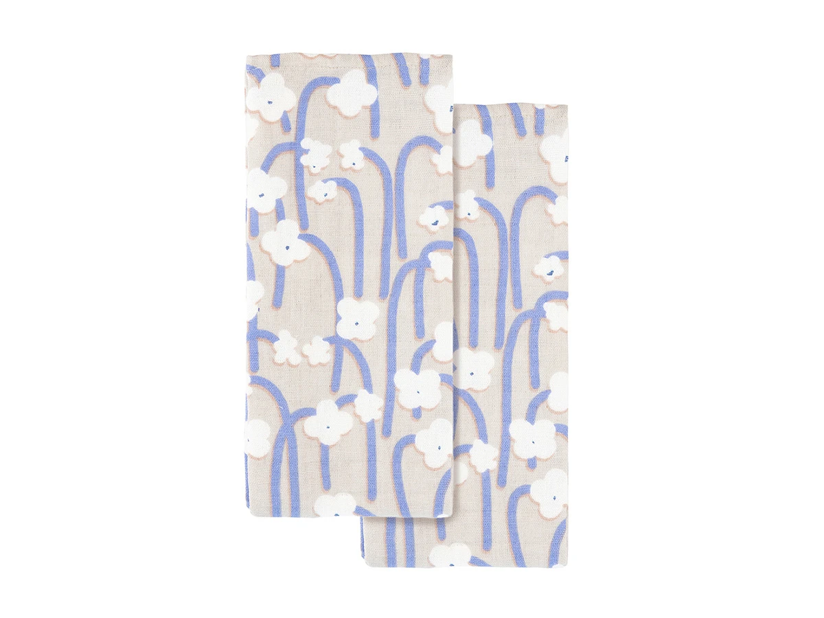 Набор из двух муслиновых полотенец с принтом Полярный цветок Scandinavian touch 800242