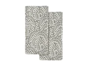 Набор из двух муслиновых полотенец серого цвета с принтом Спелая Смородина Scandinavian 800243