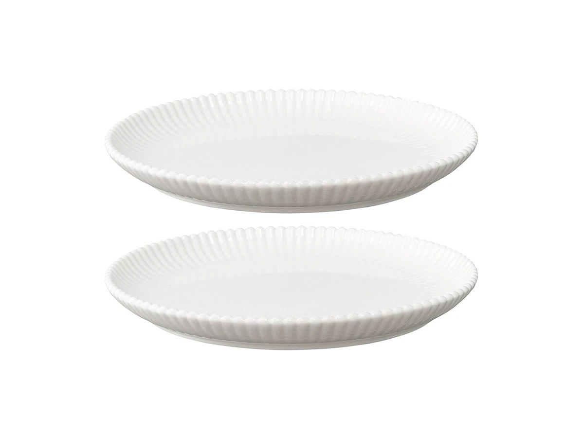 Набор из двух тарелок белого цвета Kitchen Spirit 800317