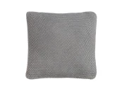 Подушка декоративная из стираного хлопка серого цвета Essential