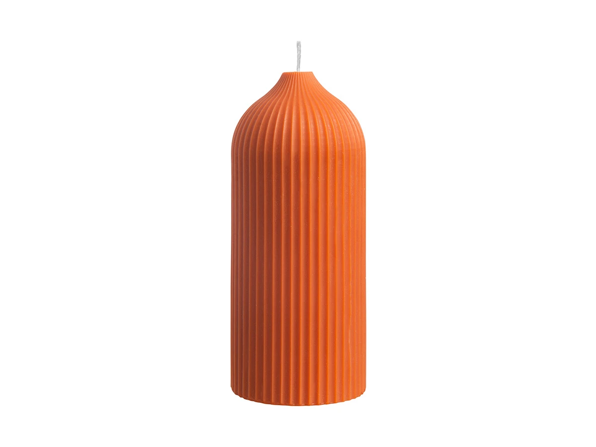 Свеча декоративная оранжевого цвета Edge 800474  - фото 1