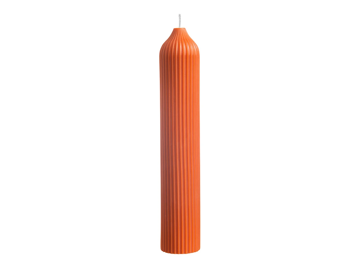 Свеча декоративная оранжевого цвета Edge 800475  - фото 1