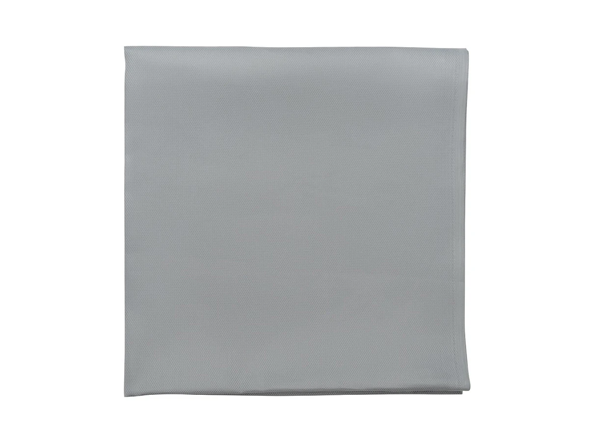 Скатерть серого цвета с фактурным жаккардовым рисунком из хлопка Essential 800571