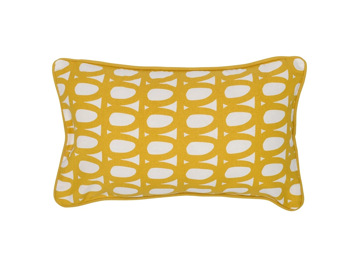 Чехол на подушку с принтом Twirl горчичного цвета Cuts&Pieces 800634