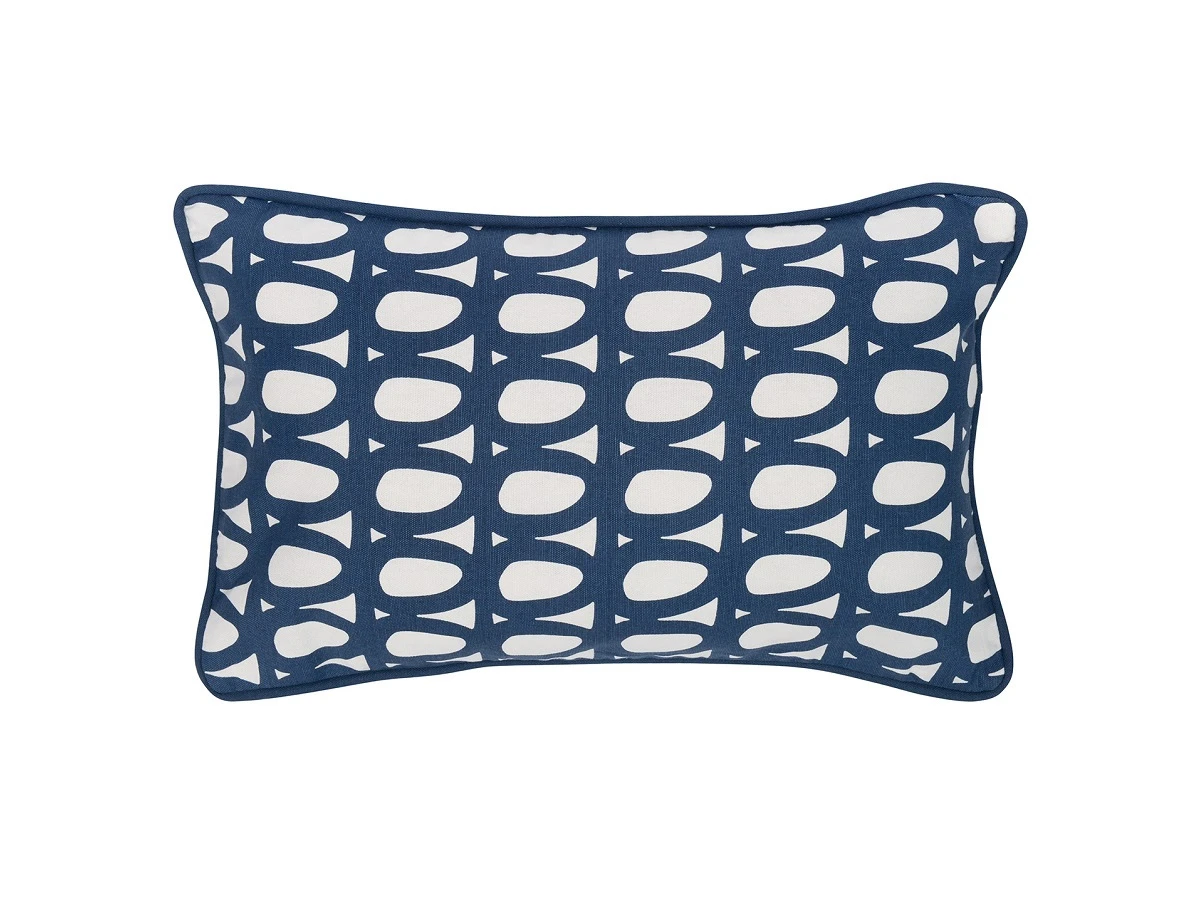 Чехол на подушку с принтом Twirl темно-синего цвета Cuts&Pieces 800638