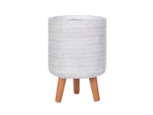 Кашпо Плейт Круглое с подставкой