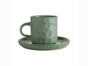 Чашка с блюдцем Old Clay, зеленая 250мл 716787