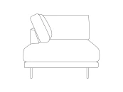 Оттоманка Ricadi левая 729916