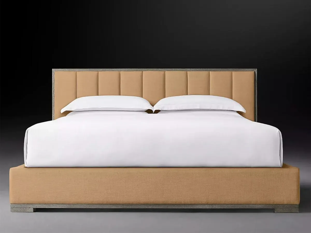 Кровать MODENA FRAMED PANEL VERTICAL CHANNEL 160х200, с подъемным механизмом, изголовье 150 см 732489  - фото 7