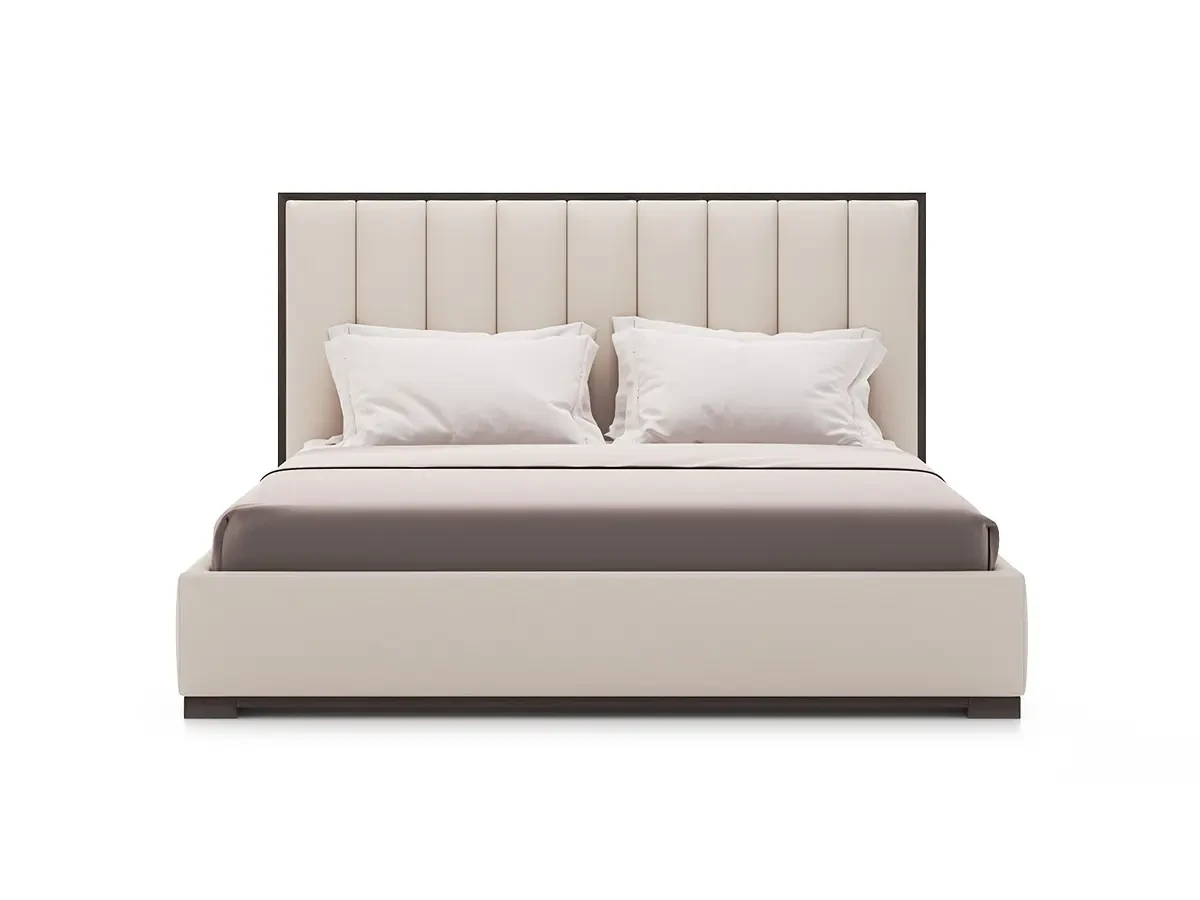 Кровать MODENA FRAMED PANEL VERTICAL CHANNEL 160х200, с подъемным механизмом, изголовье 150 см 732489  - фото 2