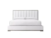 Кровать MODENA FRAMED PANEL VERTICAL CHANNEL 160х200, с подъемным механизмом, изголовье 150 см