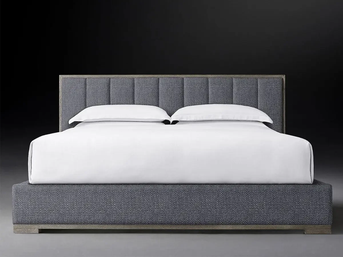 Кровать MODENA FRAMED PANEL VERTICAL CHANNEL 160х200, с подъемным механизмом, изголовье 150 см 732489  - фото 5