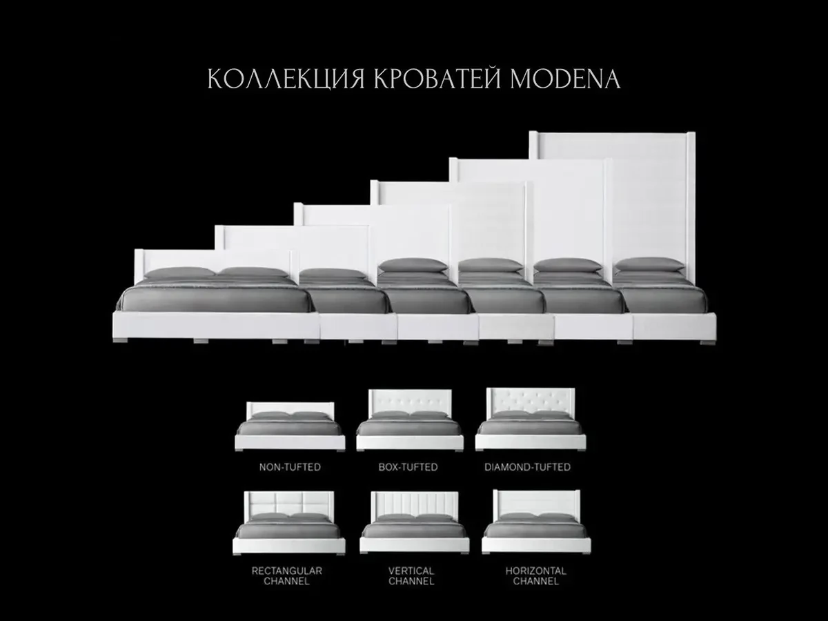 Кровать MODENA HORIZON 180x200, кат. ткани 2 733919  - фото 7