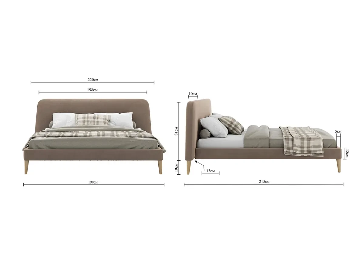 Кровать PARALLEL 200x200 734428  - фото 9