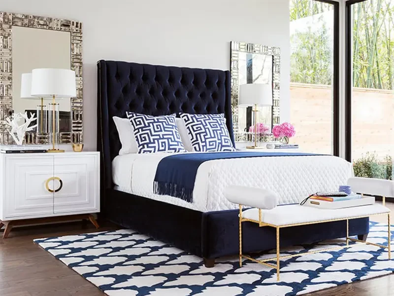 Кровать AMELIA 200x200, кат. ткани 3 734504  - фото 9