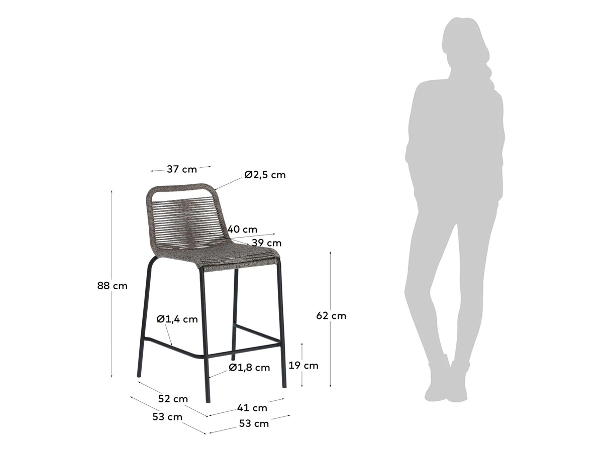 Полубарный стул Glenville 729373  - фото 6