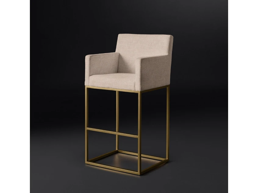 Барный стул EMERY TRACK BURNISHED 3, кат. ткани 3 735432  - фото 6