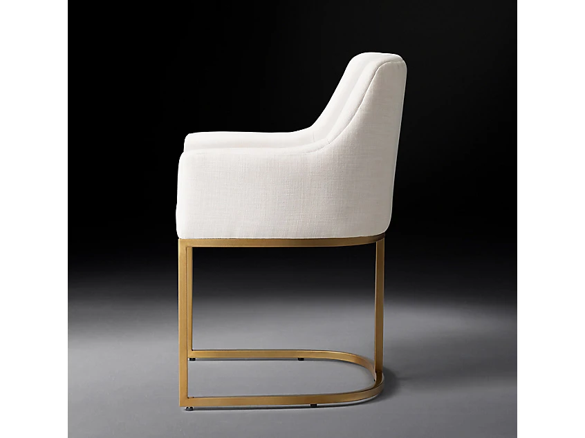 Полукресло EMERY CURVED-BACK TRACK BURNISHED 3, кат. ткани 3 735528  - фото 3