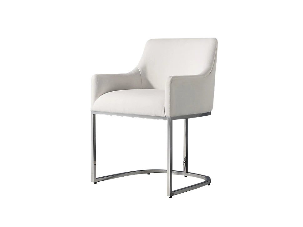 Полукресло EMERY CURVED-BACK TRACK POLISHED 3, кат. ткани 3 735532  - фото 1