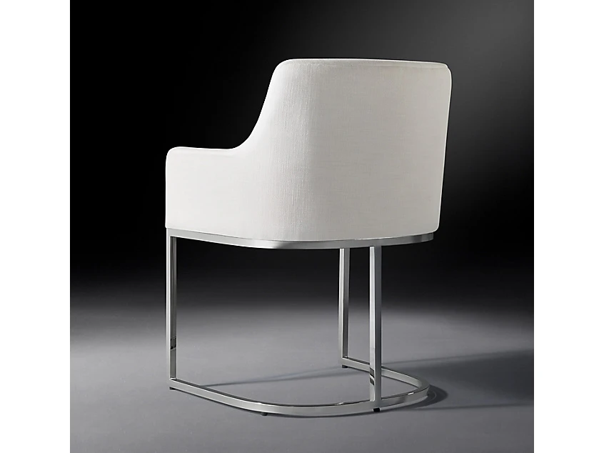 Полукресло EMERY CURVED-BACK TRACK POLISHED 3, кат. ткани 3 735532  - фото 4