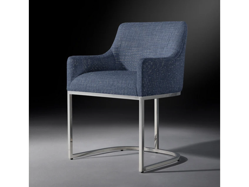 Полукресло EMERY CURVED-BACK TRACK POLISHED 3, кат. ткани 3 735532  - фото 5