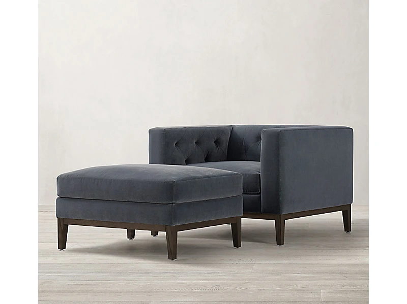 Кресло ITALIA TUFTED SHELTER 100, кат. ткани 3 735632  - фото 6