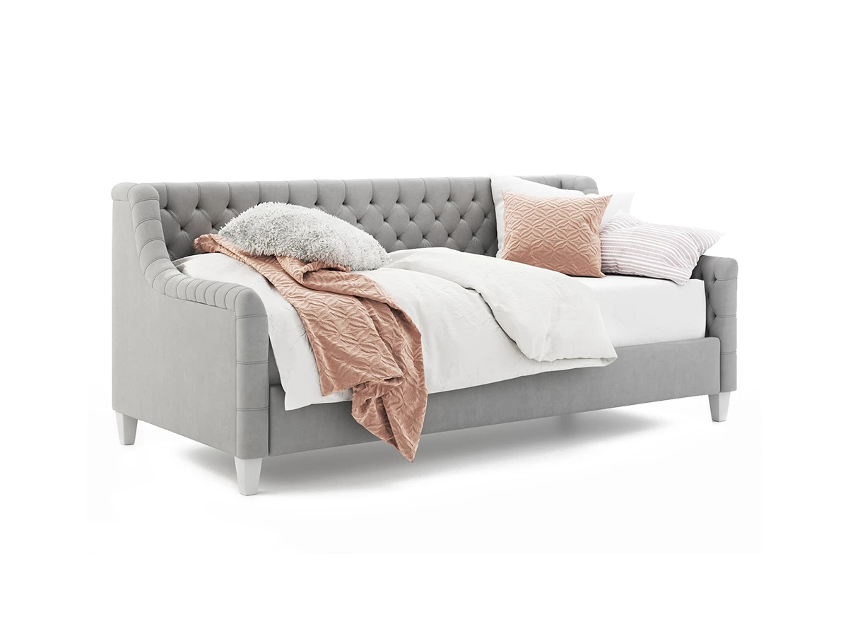 Кровать детская DEVYN 120x200, с выкатным ящиком, кат. ткани 3 736089  - фото 1