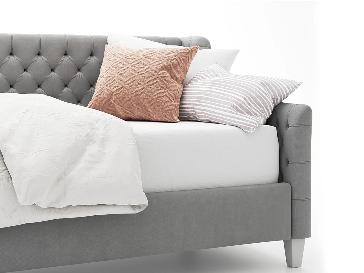 Кровать детская DEVYN 120x200, с выкатным ящиком, кат. ткани 3 736089  - фото 4