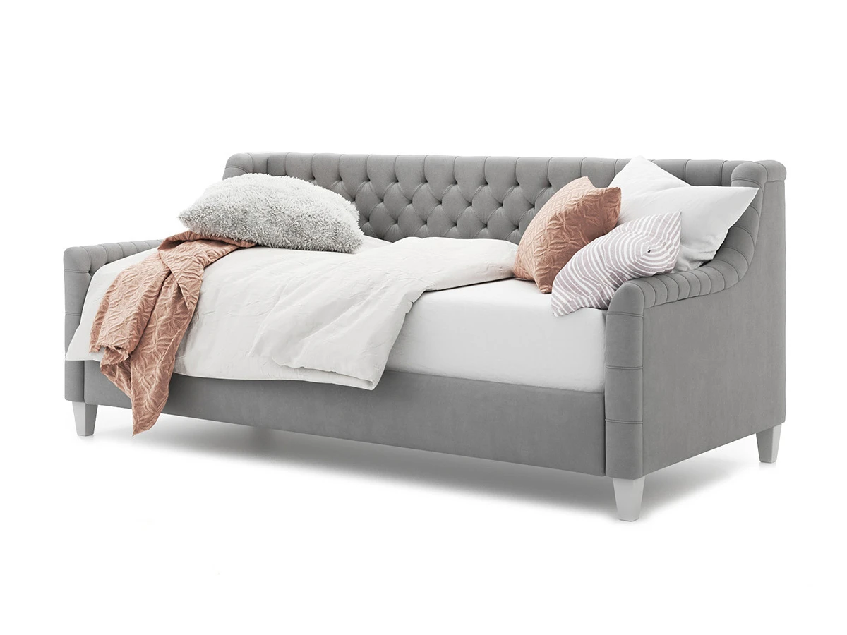 Кровать детская DEVYN 120x200, с выкатным ящиком, кат. ткани 3 736089  - фото 3