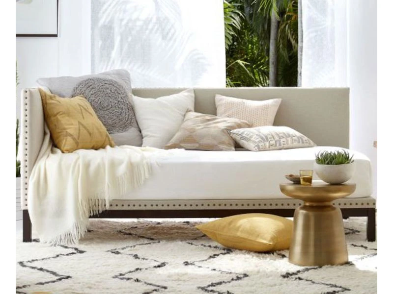 Кровать NAILHEAD TRIM 90x200, кат. ткани 3 736136  - фото 2