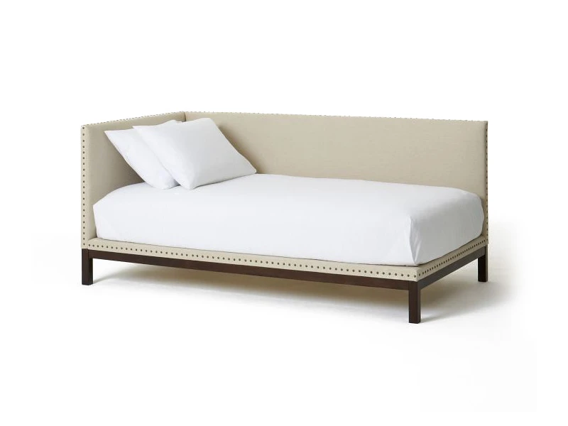 Кровать NAILHEAD TRIM 90x200, кат. ткани 3 736136  - фото 1