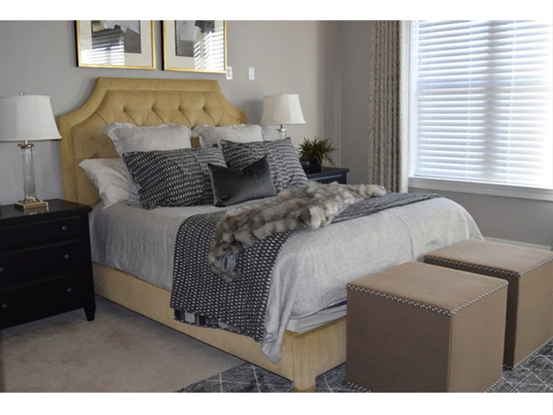 Кровать ALISON PLATFORM 200x200, кат. ткани 3 736700  - фото 4