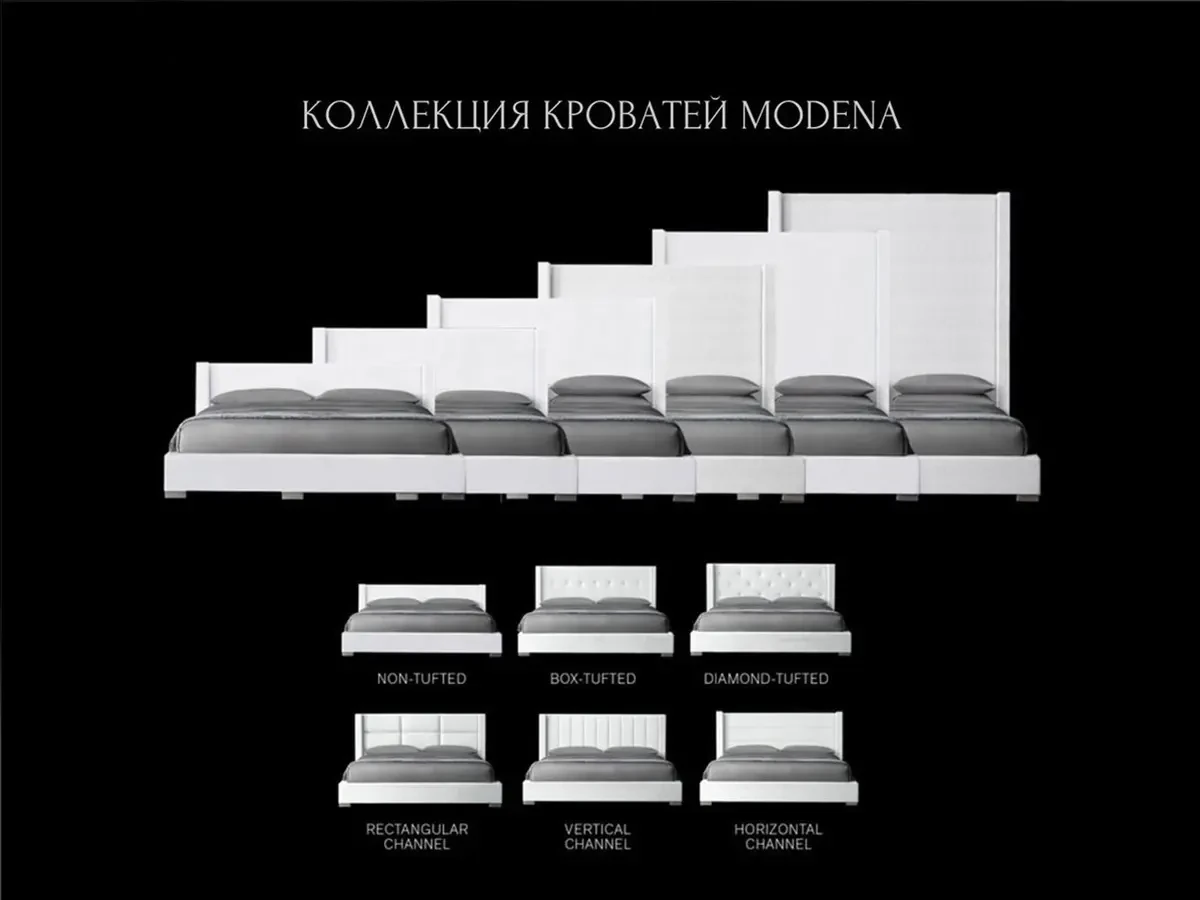 Кровать MODENA HORIZONTAL 200x200, с подъемным механизмом 736736  - фото 5