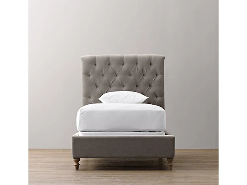 Кровать детская VELVET 90x200, с выкатным ящиком, кат. ткани 3 736940  - фото 2