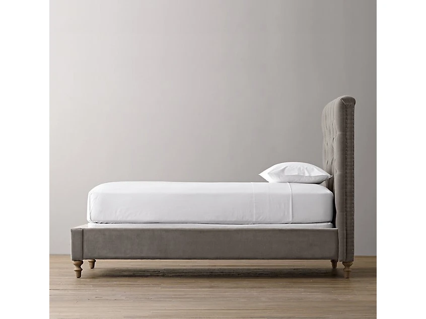 Кровать детская VELVET 120x200, с выкатным ящиком, кат. ткани 3 736941  - фото 3