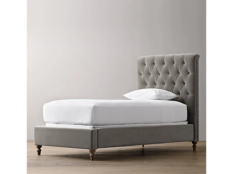 Кровать детская VELVET 120x200, с выкатным ящиком, кат. ткани 3 736941  - фото 5