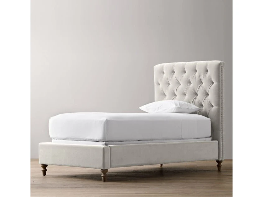 Кровать детская VELVET 120x200, с выкатным ящиком, кат. ткани 3 736941  - фото 6