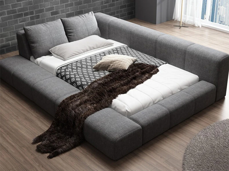 Кровать NORDIC 200x200, кат. ткани 3 737129  - фото 3