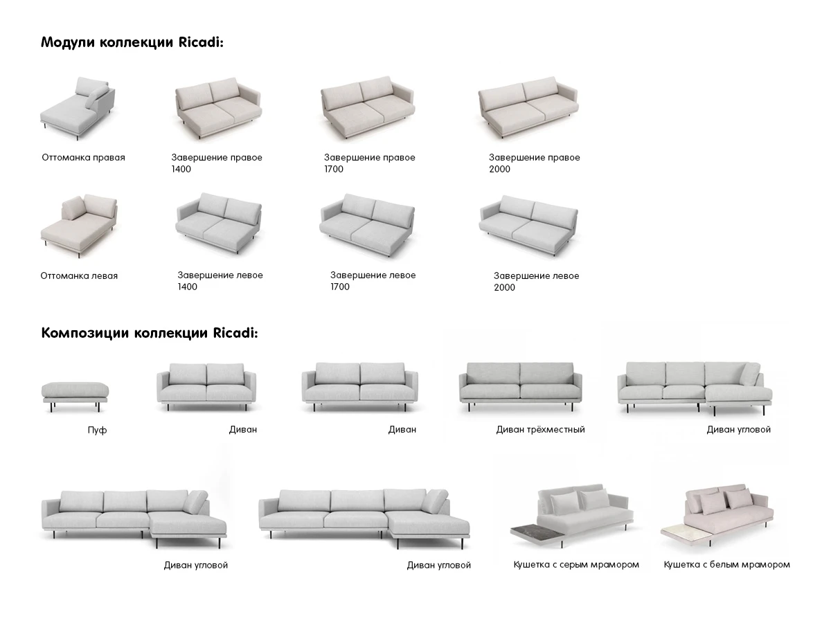 Диван Ricadi угловой 737438  - фото 3