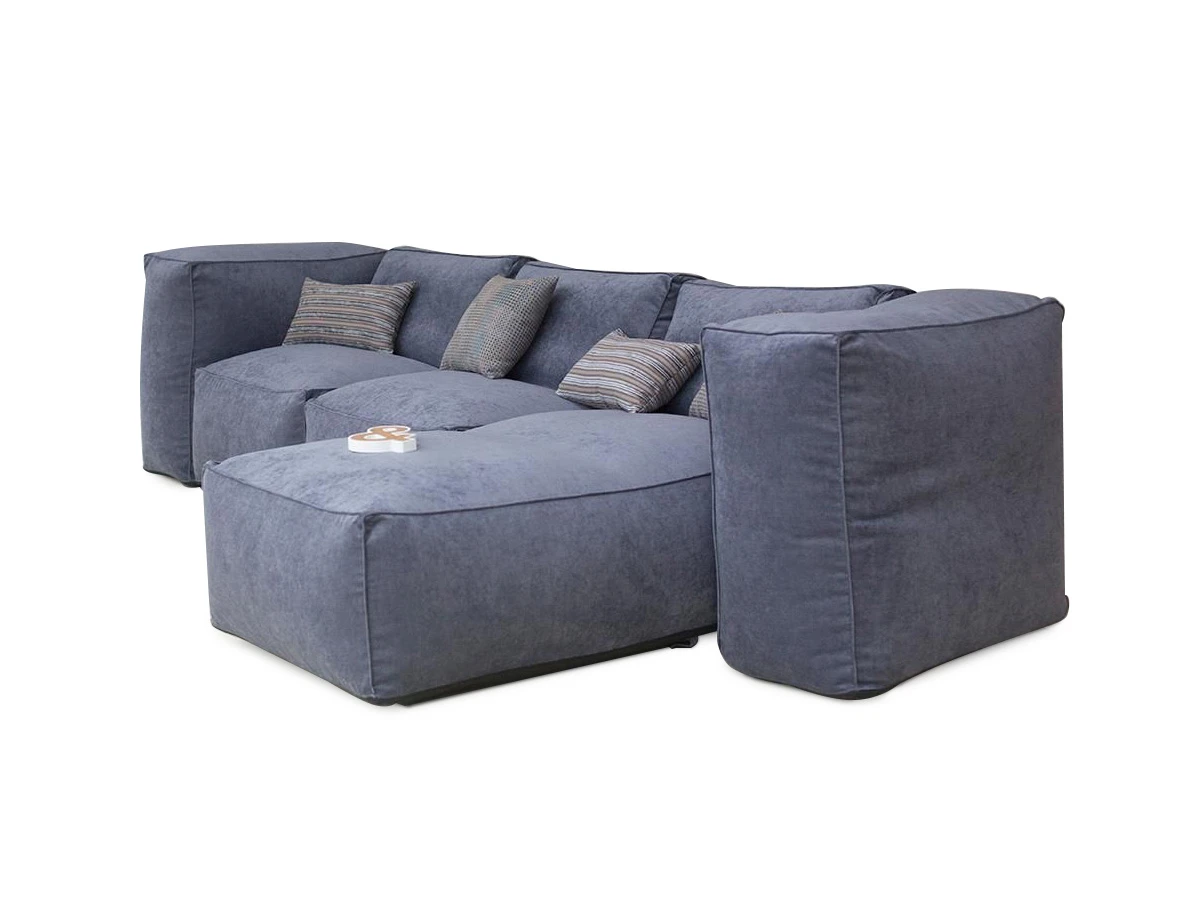 Модульный диван с подлокотниками-пуфами 752273