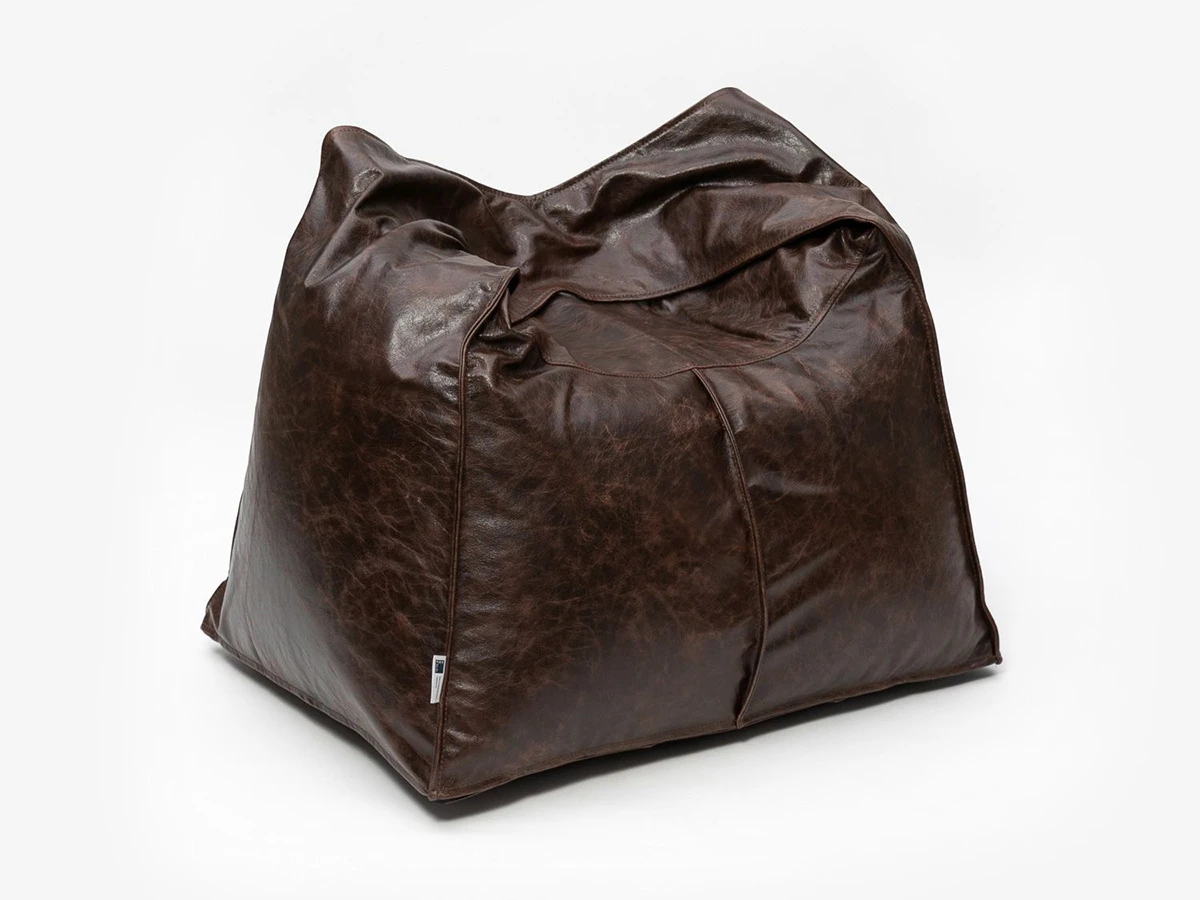 Пуф-сумка из натуральной кожи 752294  - фото 3