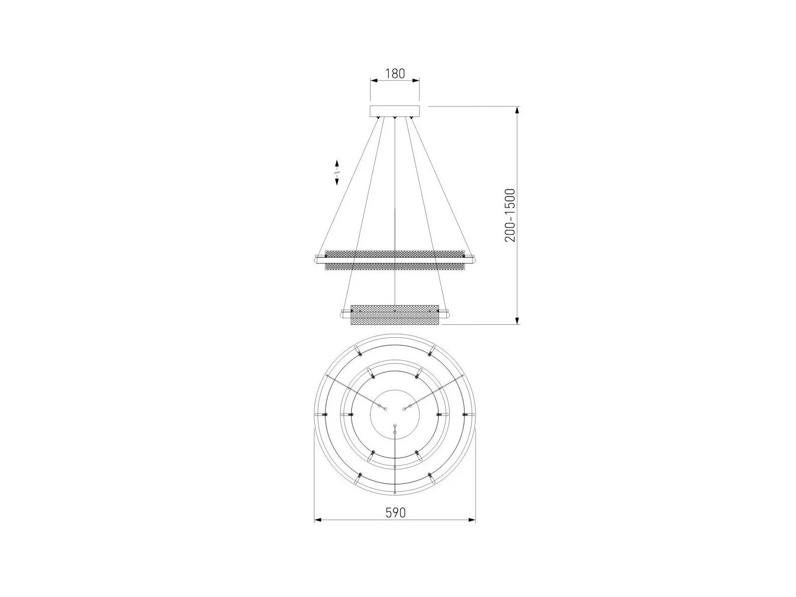 Подвесной светильник Eurosvet Imperio 90241/2/ Smart 615826  - фото 6