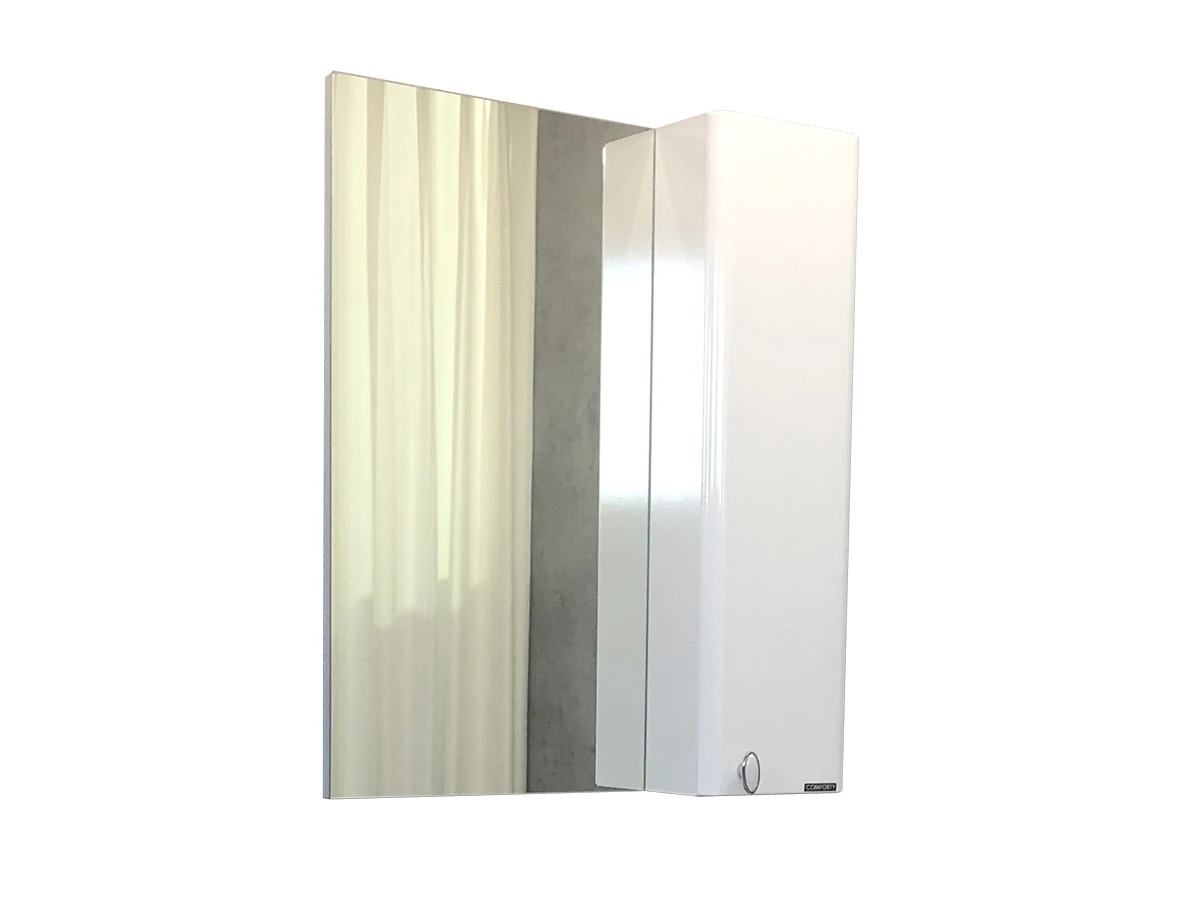 Зеркало-шкаф Неаполь-65 белый глянец 757292